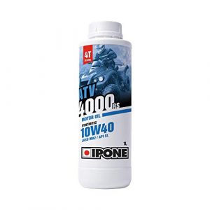 Ipone Huile Quad 4 Temps ATV 4000 RS 10W40 - Lubrifiant Semi-Synth&eacute;tique - Usages Agricole et Utilitaire - R&eacute;sistance &agrave; l'Usure - Protection du moteur - Anti-corrosion et anti-oxydation - 2L