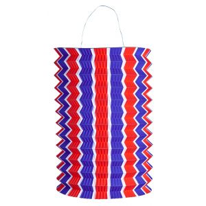 Lanterne Rayée Bleu Blanc Rouge - Mixte