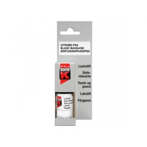 Stylo de retouche pour carrosserie - Citroën - 249 Blanc banquise - Auto K