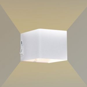 Garpex Lampe murale rechargeable - 1 pi&egrave;ce - Int&eacute;rieur - Sans fil - Smart - Rechargeable - Lampes murales - Salon - Salle de bain - Chambre d'enfant - Chambre &agrave; coucher - Blanc