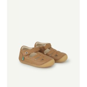 Image de Kickers Sandales bébé sushy camel clair en cuir - 24 - Taille 24