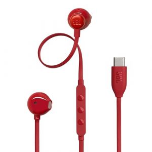 JBL Tune 305 C Rouge - Ecouteurs filaire type-C