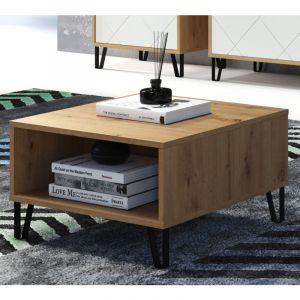 Trendteam - Table basse carrée 60x60x37 cm naturel