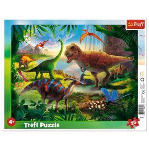 Trefl 25 Pièces, pour Enfants à partir de 4 Ans, 31343, Frame Puzzle with Base