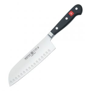 Wüsthof Couteau à alvéoles Santoku Classic Noir