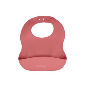 Bavoir bébé en silicone rose foncé Kindsgut