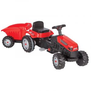 Tracteur à pédales 143 cm avec remorque