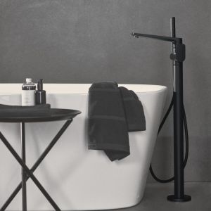 Ideal Standard Mitigeur bain-douche Tonic II sur colonettes avec corps &agrave; encastrer noir mat