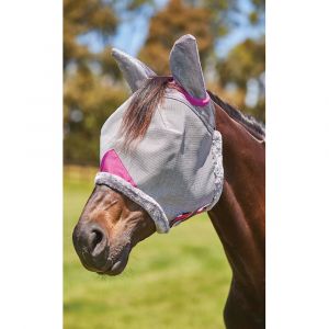 Weatherbeeta Masque anti-mouches pour cheval avec protège oreilles Comfitec Deluxe Durable