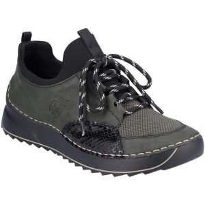 Rieker Femme 51513 Mocassin, Combinaison Verte, 38 EU