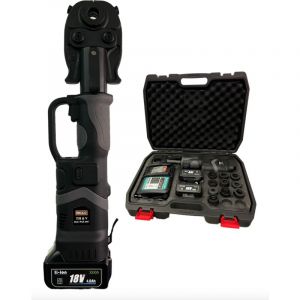 Pince &agrave; Sertir &ndash; Sertissage Cuivre & Multicouche - 19 kN - 2 batteries incluses - &Eacute;cran LCD &ndash; RICCO &ndash; PSE007