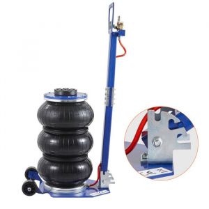 Cric Pneumatique Triple Sac-Duoku-3 Tonnes-avec Six Tuyaux en Acier-Soulève 450 mm-3 à 5 secondes