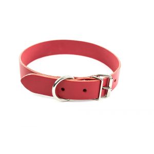 Martin Sellier Coll cuir 12-33cm rouge