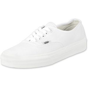 Vans En Solde Basket Authentic Off The Wall True White Blanc Mono