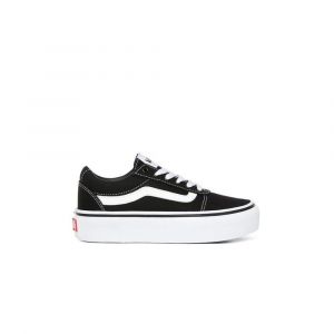 Vans Ward Platform Canvas, Sneaker Basse Femme, Black/White, 36 2/3 EU