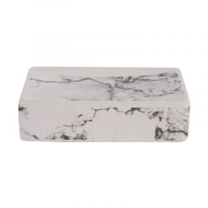 Optima Marmo Porte-savon en c&eacute;ramique, Aspect marbre (MAR39)