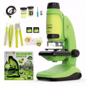 Todeco 50X-250X Microscope, Microscope de poche et de table 2 en 1, microscope pour Les Enfants, Les etudiants, l'observation microbiologique