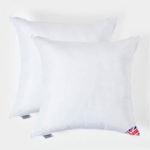 Homescapes - Coussin de garnissage en Microfibre, 80 x 80 cm - Lot de 2