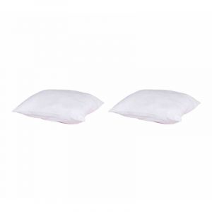 Someo Lot de 2 oreillers anti-punaises et anti-insectes ferme enveloppe microfibre 60x60 - Blanc - Fabriqué en France - Terre de Nuit