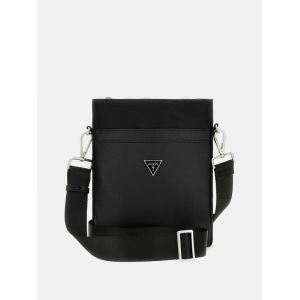 Guess Mini sac besace Certosa signature relief Noir - Couleur Noir - Taille Taille unique