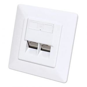 Intellinet 771917 prise de courant 2 x RJ-45 Blanc 771917