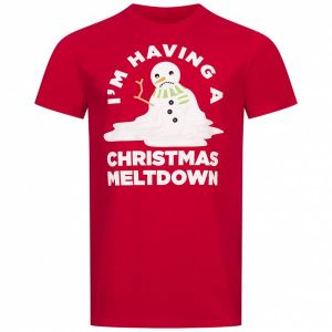 JEU EN COURS Meltdown Hommes T-shirt GOMTS094RED