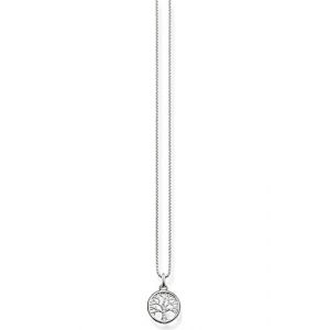 Image de Thomas Sabo Chaîne pour femme avec pendentif en argent 925 et oxyde de zirconium blanc taille brillant 42 cm - SCKE150145