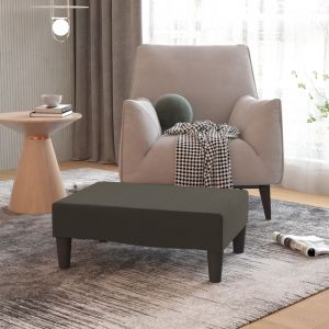 VidaXL Repose-pied Gris fonc&eacute; 78x56x32 cm Velours