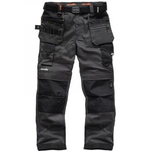 Scruffs Pantalon de travail Pro Flex Holster, graphite, taille 50, longueur 86 cm