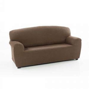 Sofakover Housse de canapé Pocket Super élastique, Housse de canapé 4 Places, au Design Exclusif, Respirante, Confortable et Durable, Facile à Installer, 220-260 cm, Couleur Daim