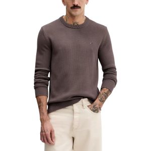 Tommy Hilfiger Tommy Jeans TJM Slim ESS Sweater EXT DM0DM21787 Pull pour Homme, Marron (Noyer Noir), L, Marron (Noyer Noir), L