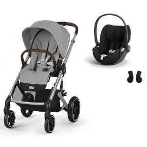 Cybex Poussette Duo Balios S Lux + Si&egrave;ge auto Cloud T Comfort Stone Grey