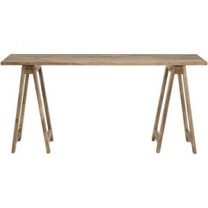 Image de Console tréteaux Ko Kut Manguier marron L 160 x P 40 x H 76,5 cm