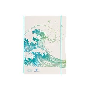 Image de Herlitz Carnet my.book flex GREENline 'Vague', A4 - Lot de 2