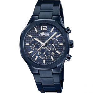 Lotus Montre pour Homme EXCELLENT L18848-1 avec bracelet en acier bleu