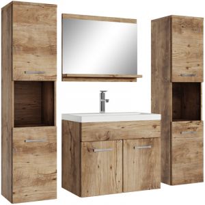 Badplaats - Meuble de salle de bain Montreal xl 60 cm Chêne châtaignier - Chêne châtaignier