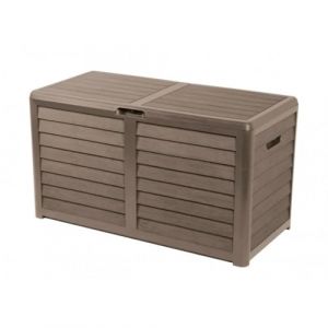 Lifetime Garden Bo&icirc;te &agrave; coussins 420L - Bo&icirc;te &agrave; coussins pour l'ext&eacute;rieur - 117,3 x 65,3 x 54,8 cm - Bo&icirc;te de rangement pour le jardin - Taupe
