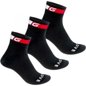 GripGrab Chaussettes 3 Pack Classic Regular Cut EU 38-41 Black - Black - Taille EU 38-41