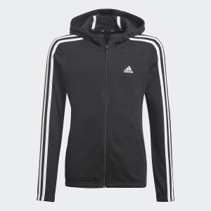 Adidas Sweat zippé à capuche 7-15 ans Noir - Taille 11/12 ans;13/14 ans;14/15 ans;4/5 ans;5/6 ans;7/8 ans;8/9 ans;9/10 ans