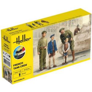 Heller Figurines de Guerre : STARTER KIT Equipage de char français