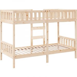 VidaXL Lit superposé 90x190 cm Bois de pin massif