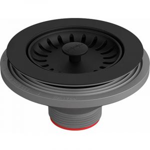 Franke 112.0668.276 Bouchon sans trop-Plein Ligne de Couleur matt-112.0668, Noir Mat