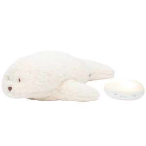 Peluche Veilleuse Musicale Phoque - Blanc Polaire