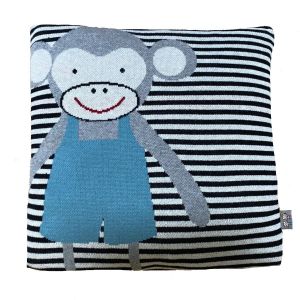 Sevira Kids Taie de coussin en coton biologique, SINGE