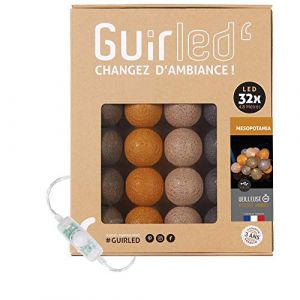 Mesopotamia Classique Guirlande lumineuse boules coton led usb 32 boules - 32 boules