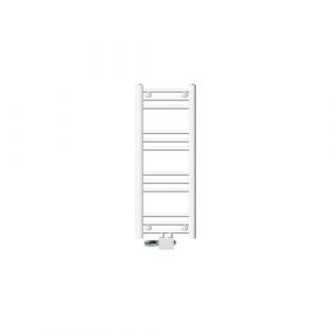 ECD Germany Radiateur Sahara 300 x 800 mm, Blanc avec Raccordement Central Universel, Thermostat Inclus et Raccordement Mural ou Au Sol, Set Chauffage de Salle de Bains, Radiateur Moderne