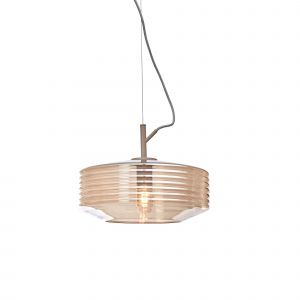 It's About Romi Suspension en verre ambre, h. 31cm