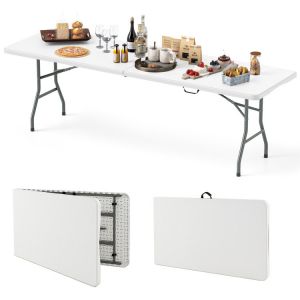 Coast Folding Table 244 x 76 cm White - Portable et robuste jusqu'à 160 kg