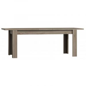 Image de Price Factory Table extensible pour salle à manger FARRA Dimensions 160 200 cm avec rallonge Coloris Oak canyon, c ne clair Marron