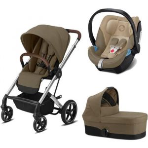Image de Cybex Poussette TRIO Balios S Lux SLV ATON 5 Nacelle S Classic Beige